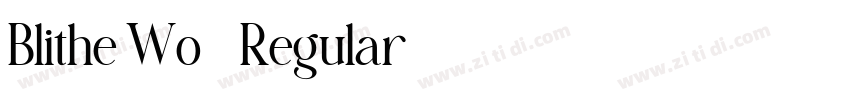 Blithe Wo5 Regular字体转换